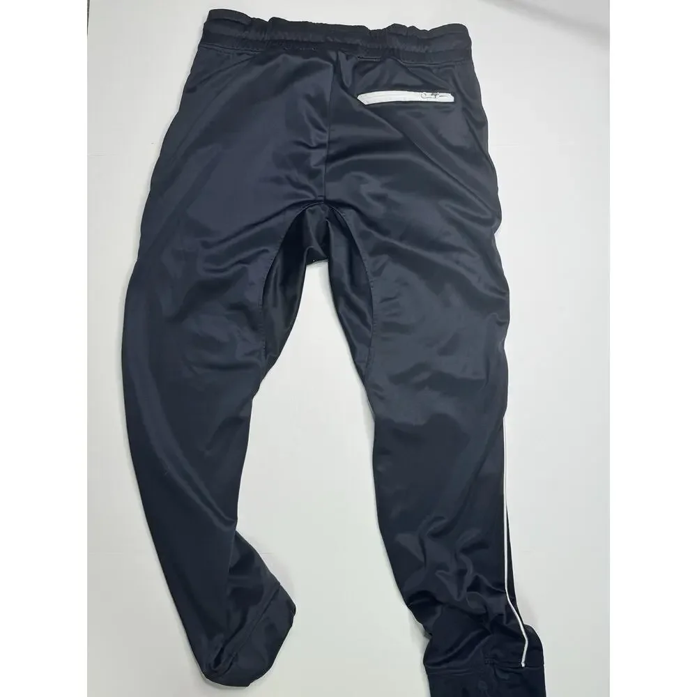 Southpole Mens Large Navy Track Pants Y2K Baggy Hip Hop Zip Pockets Joggers